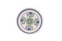 Hermia Juego de 6 Platos para Postre de Porcelana 19.3x19.3x2 cm Blanco Azul Rojo